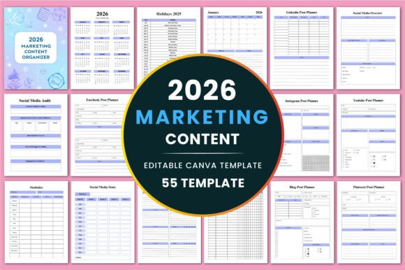 Download 2026 Marketing Content Organizer/KDP - Premium Resources