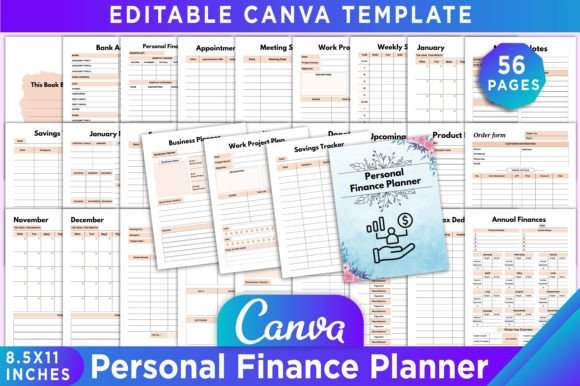 Download Personal Finance Planner Canva Template - Personal Collection